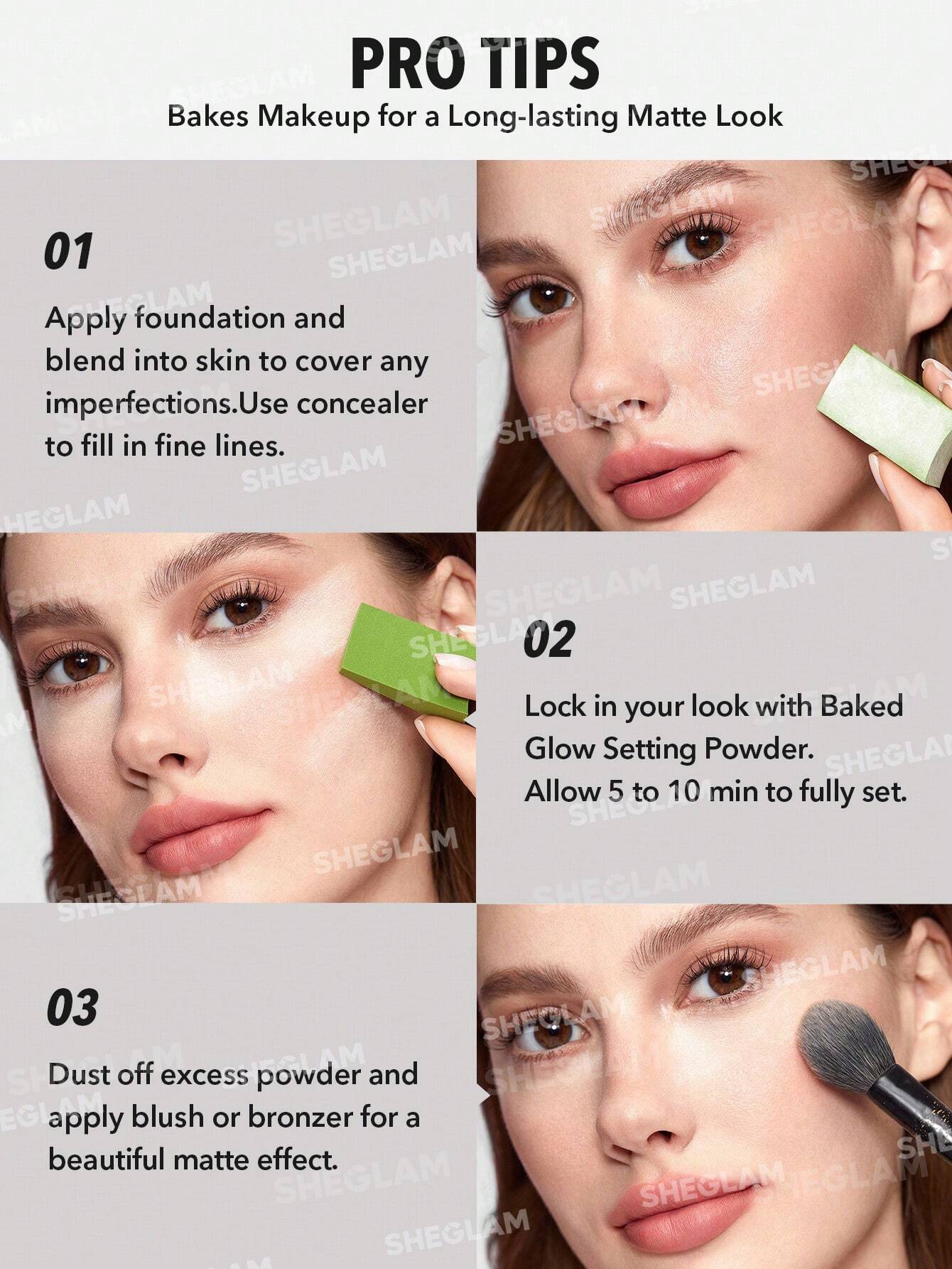 Baked Glow Setting Powder-Translucent - Image 3