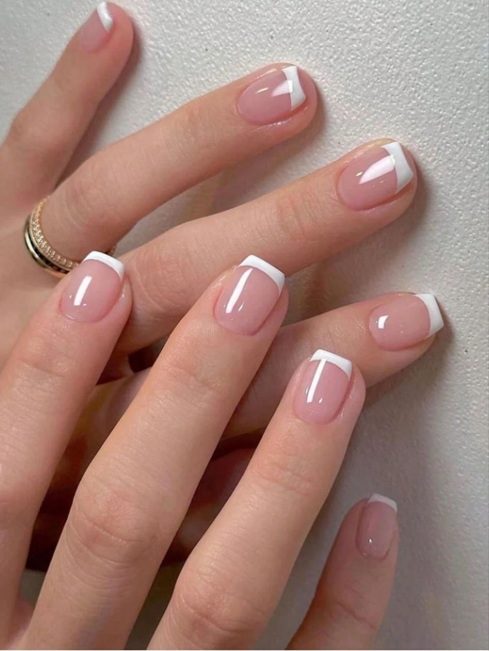 White Shien Nails
