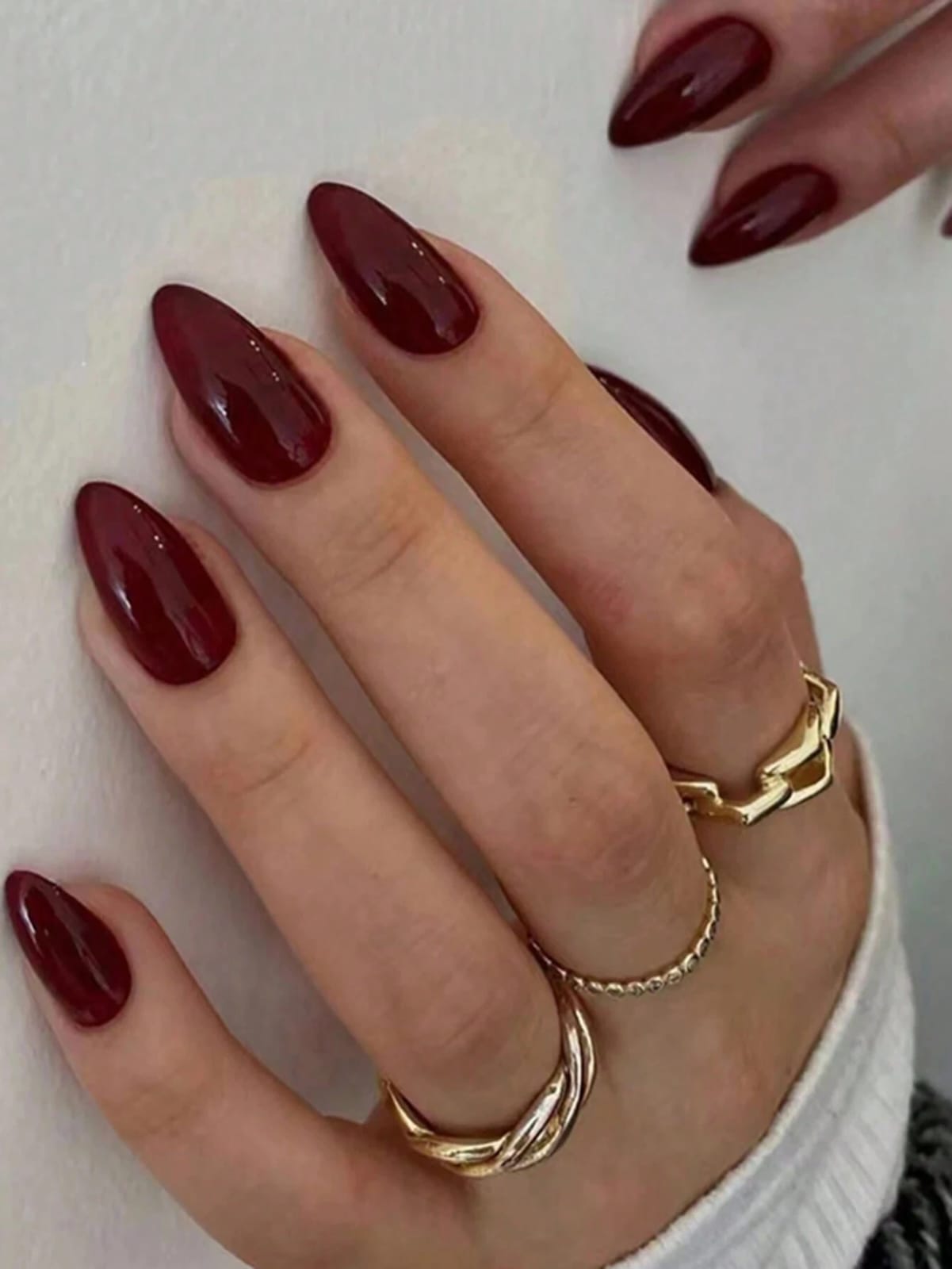 Burgundy Shien Nails