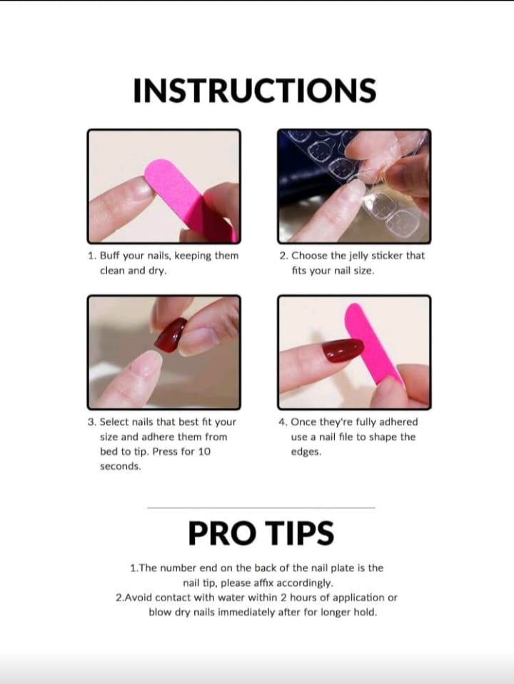 Burgundy Shien Nails - Image 6