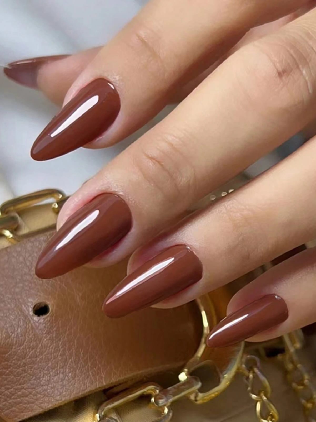 Brown Shien Nails