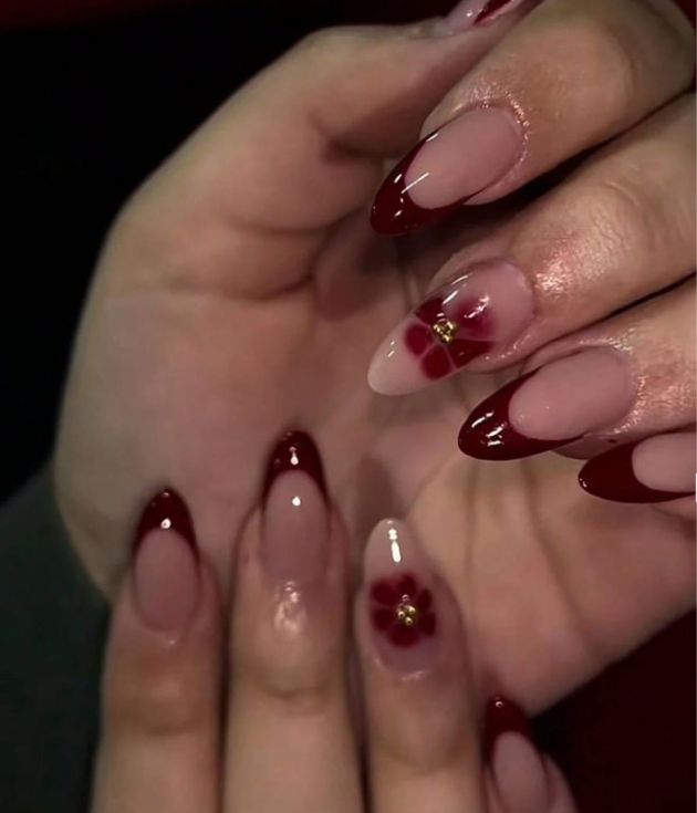 Red Rose Shien Nails